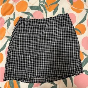 Plaid mini skirt